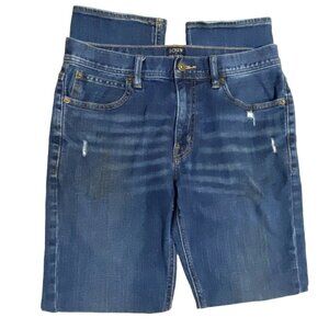 J Crew The Sutton Jeans 29 x 32 Straight Leg Whiskering Medium Wash Denim